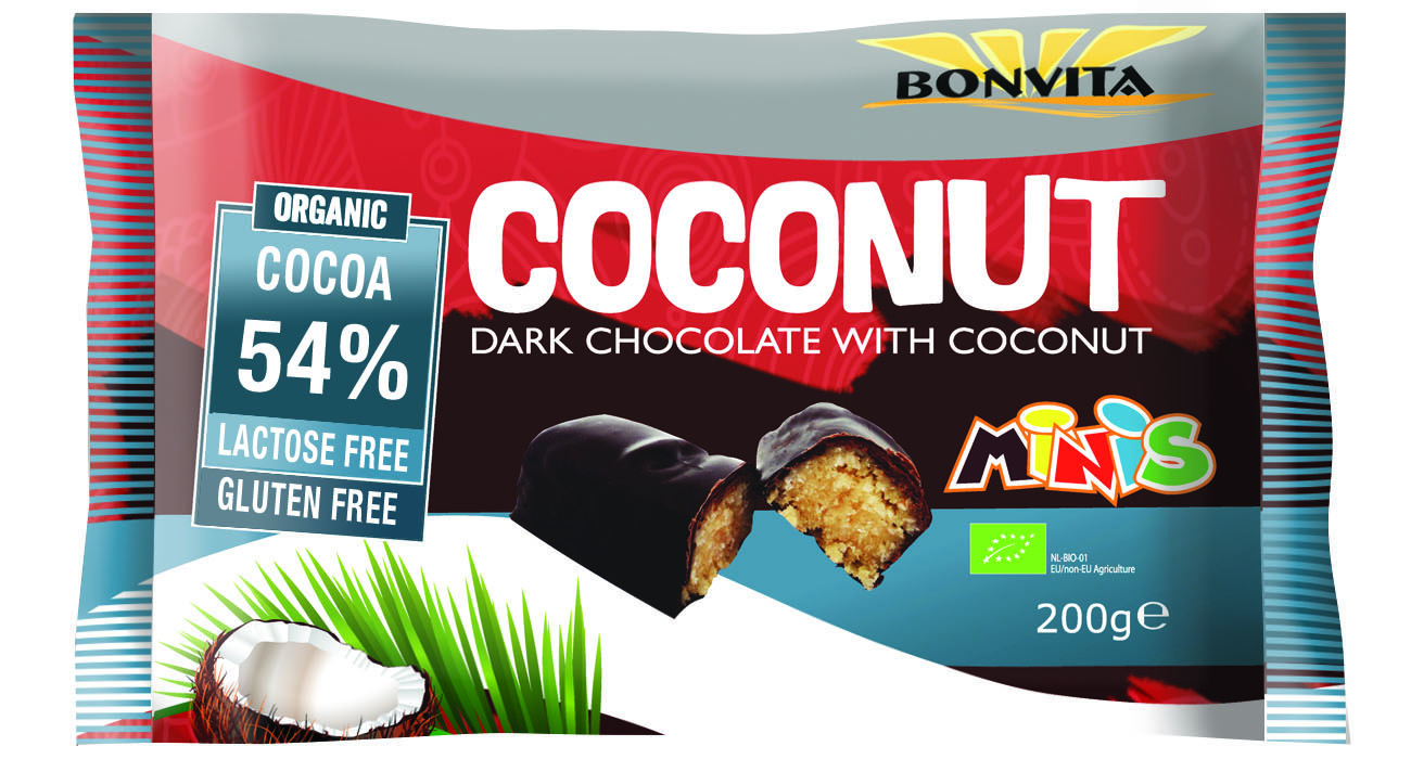 12x Mini dark chocolate coconutbar