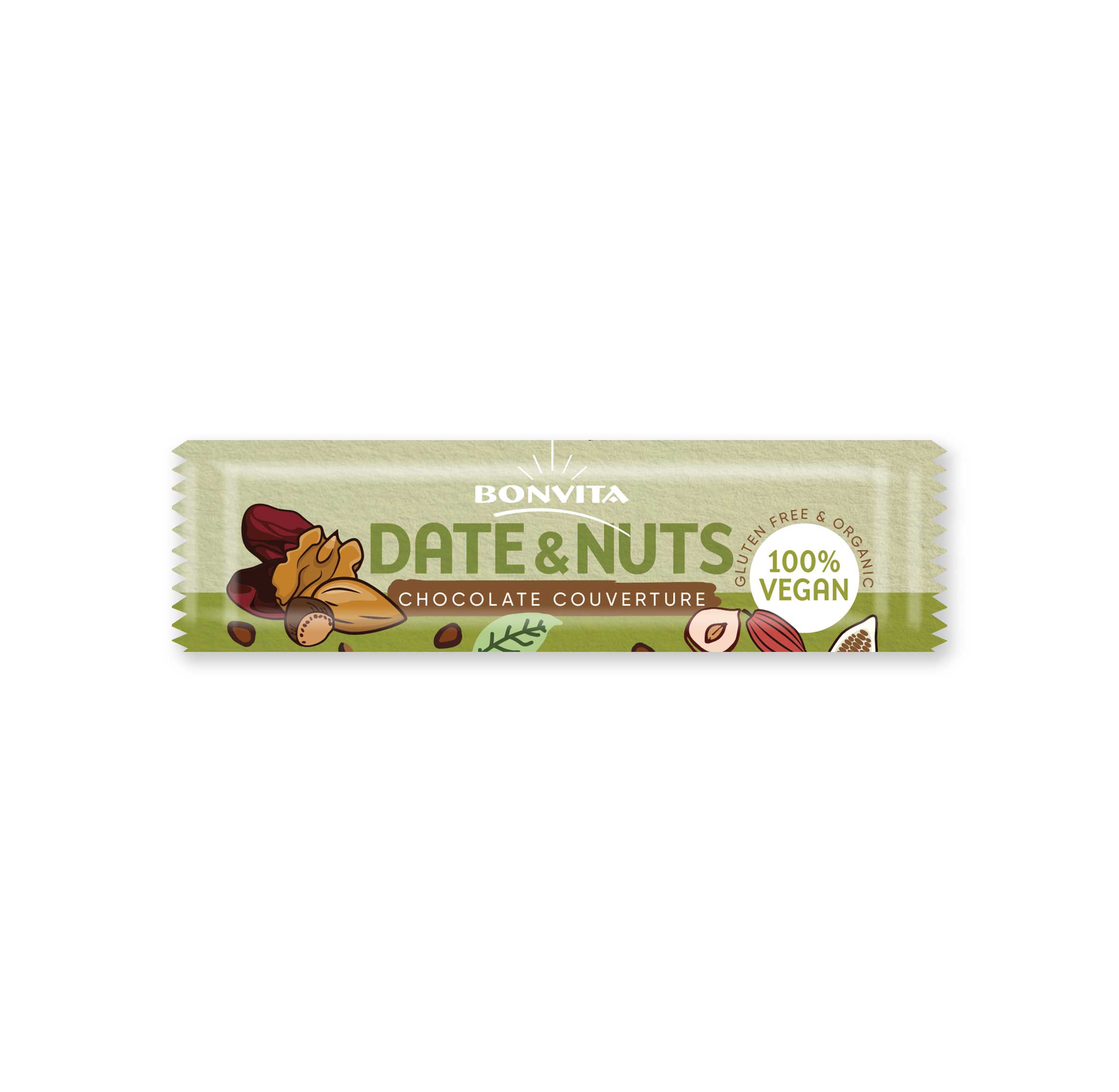 24x Chocolate couverture Date 'n Nuts