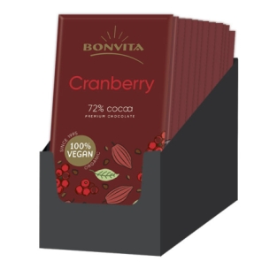 12x pure chocolade cranberry